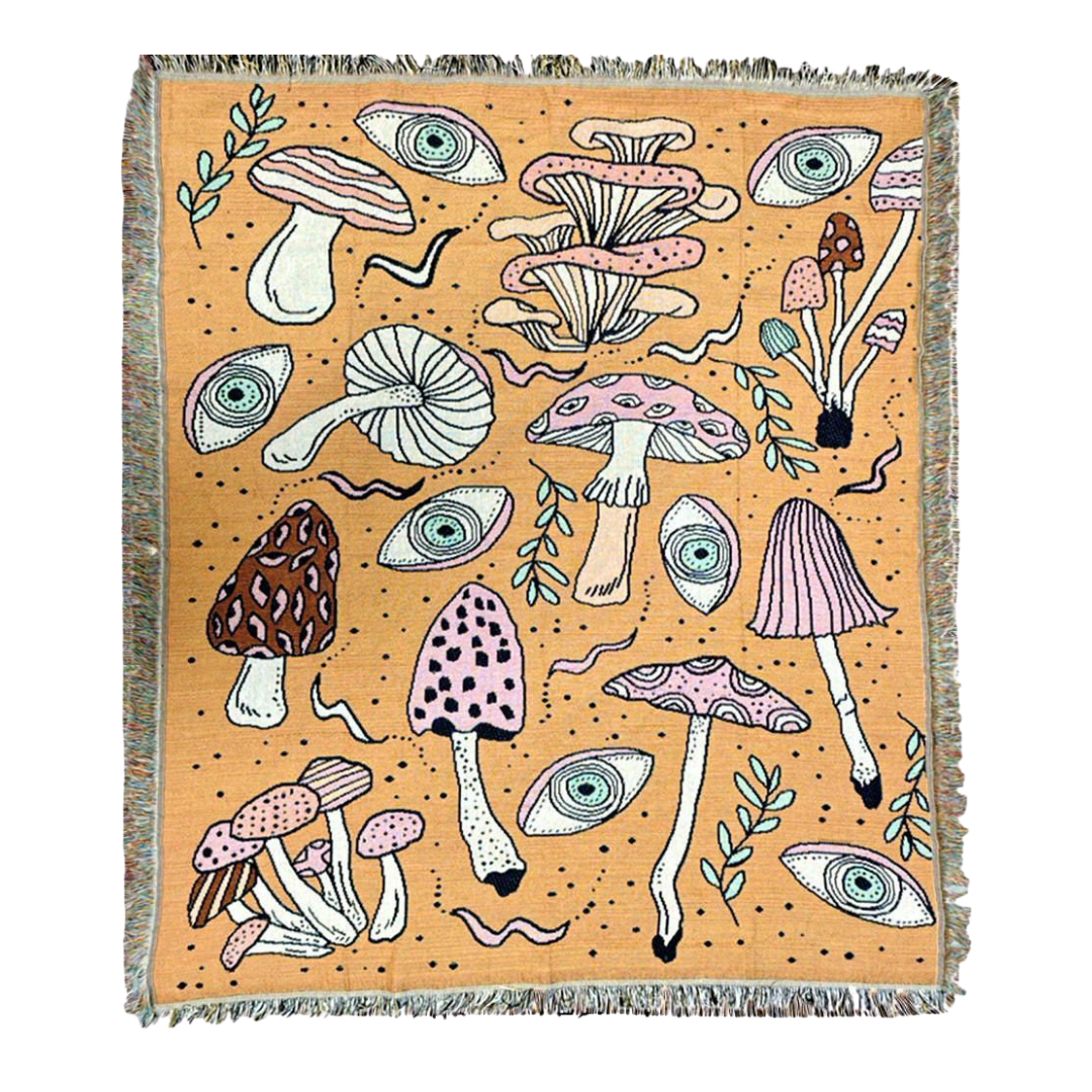Bohemian Mushroom Blanket