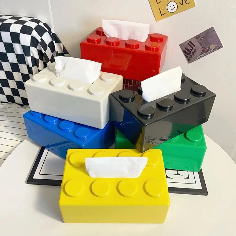 Building Blocks Tissue Box Holder