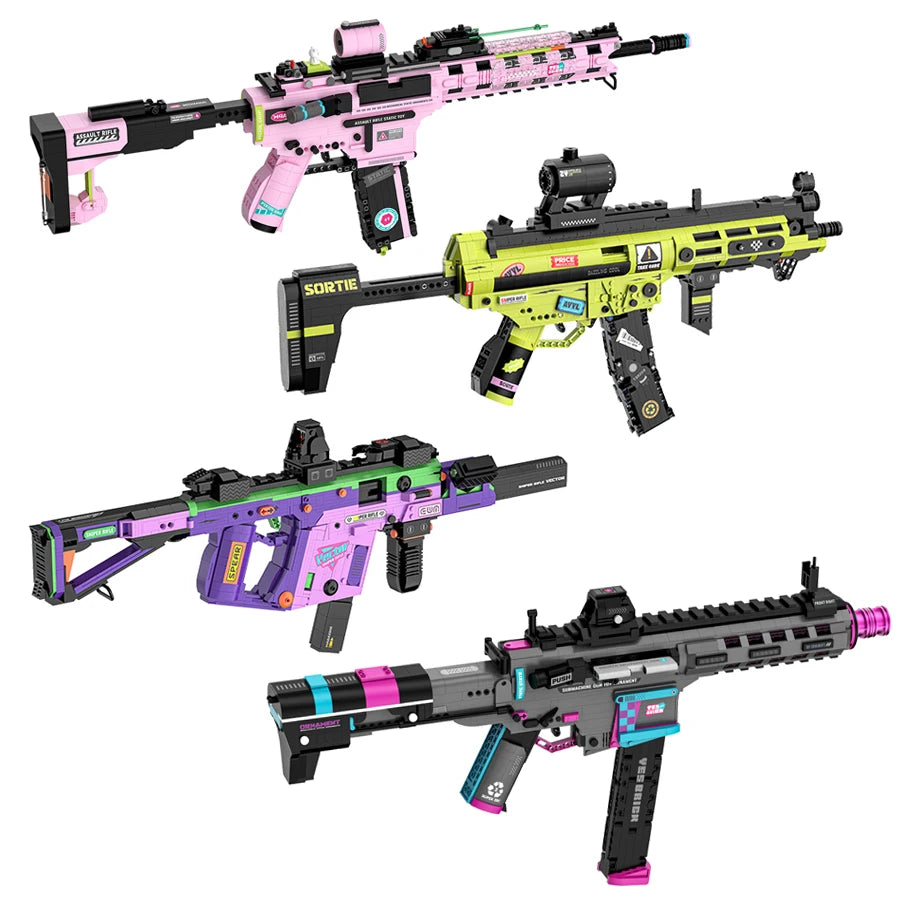 Military Gun Building Blocks Toy Set