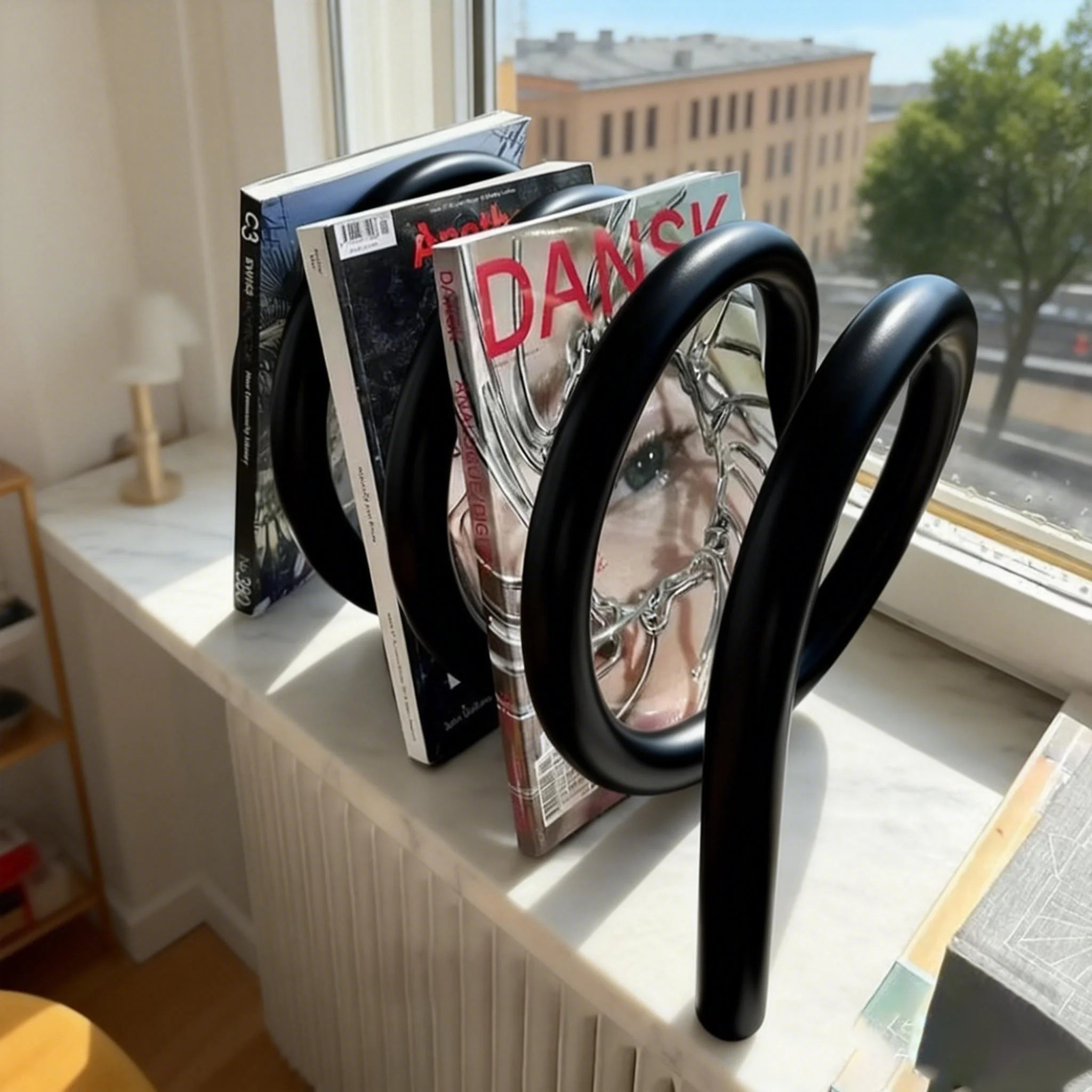 Spiral Bookshelf Decor