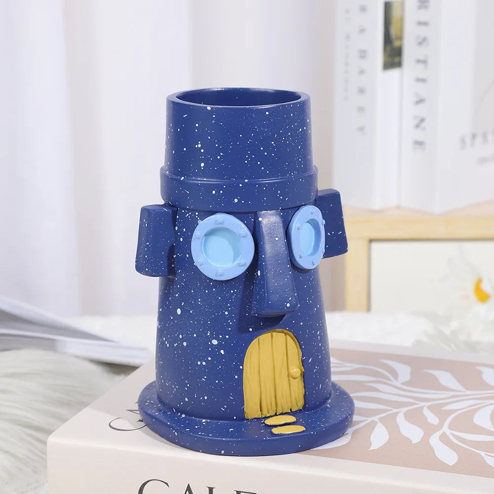 Cartoon Octopus Pen Holder Decor