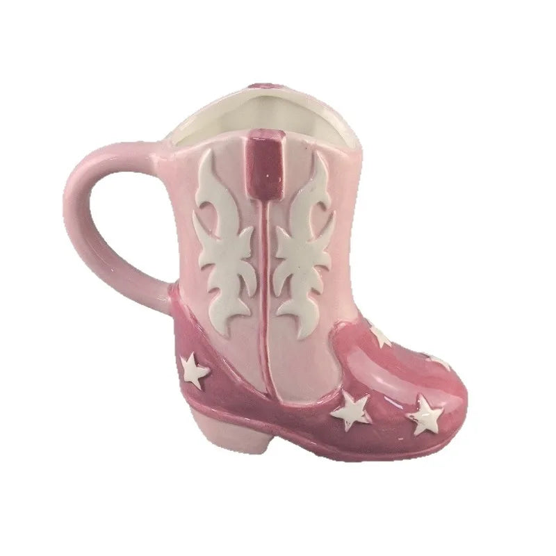 Ceramic Christmas Shoe Vase Decor