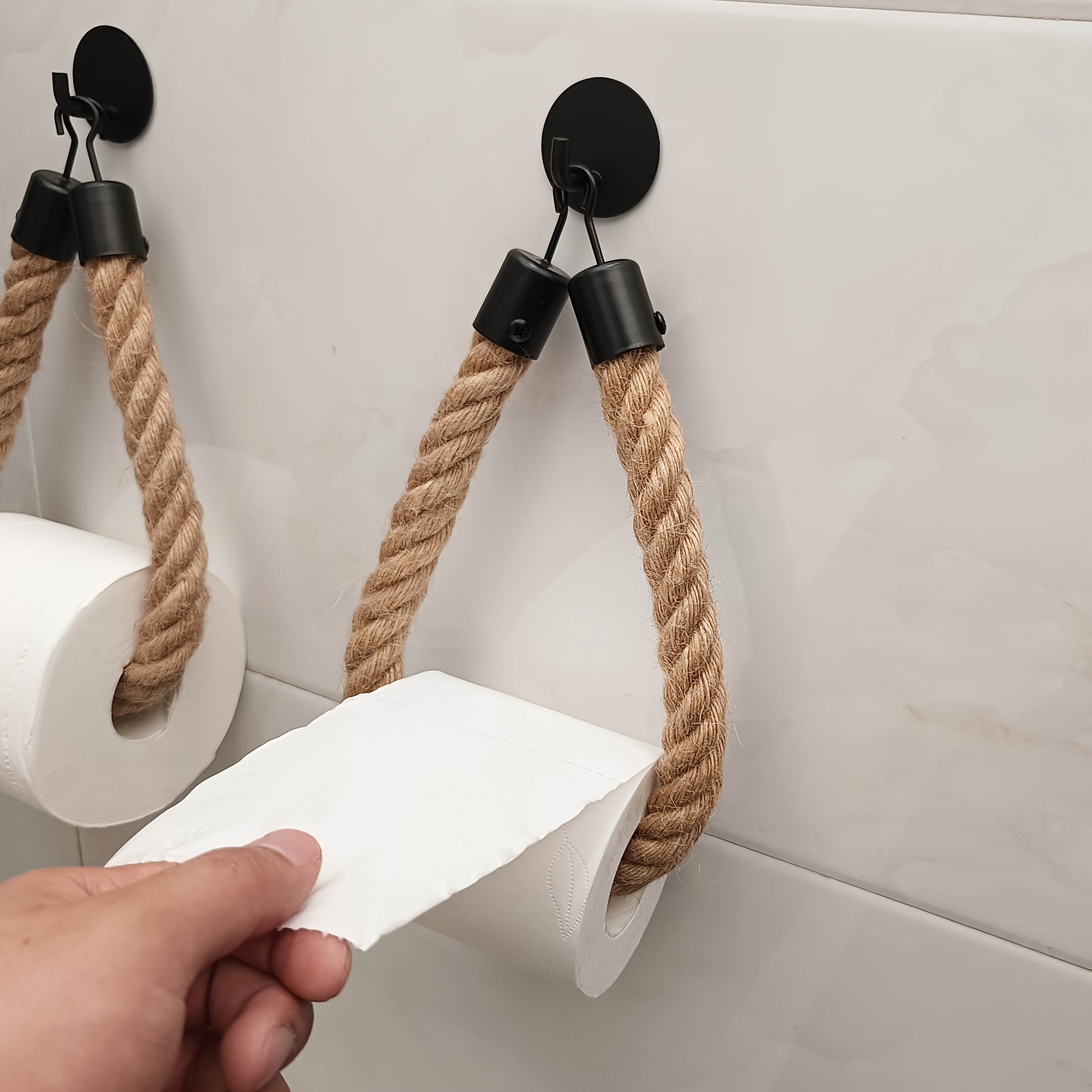 Wall Mounted Toilet Paper Holder Stainless Steel Rope Design