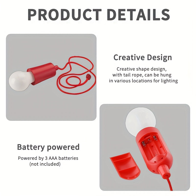Portable LED Pull Cord Bulb Light