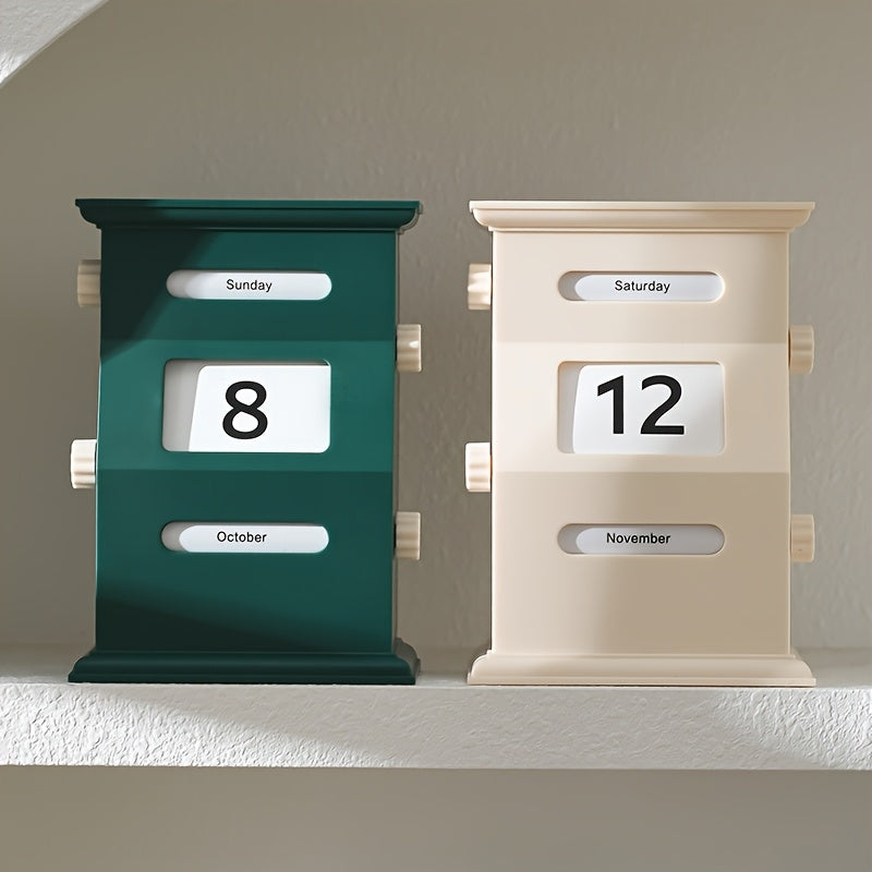 Retro Perpetual Desk Calendar Ornament