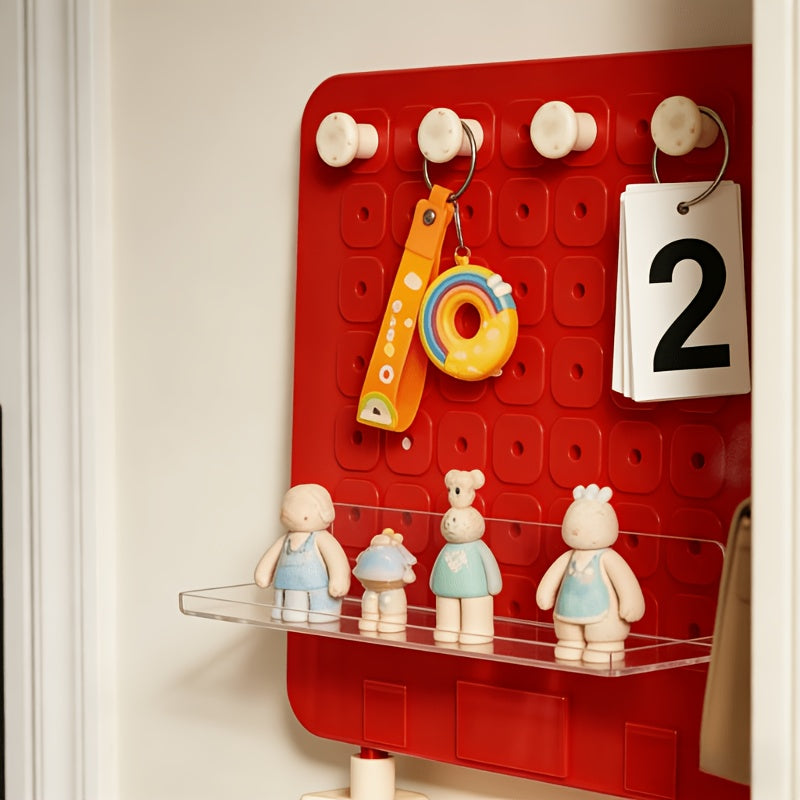 Wall Mounted Shelf Organizer with Hooks