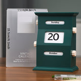 Retro Perpetual Desk Calendar Ornament
