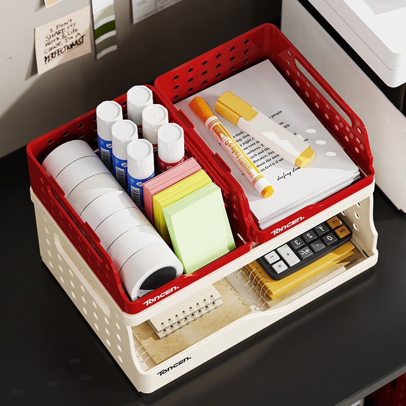 3pcs Foldable Desktop Storage Organizer Set