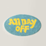 All Day Off Oval Rug