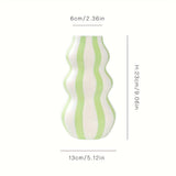 Rustic Ceramic Gourd Vase Decor
