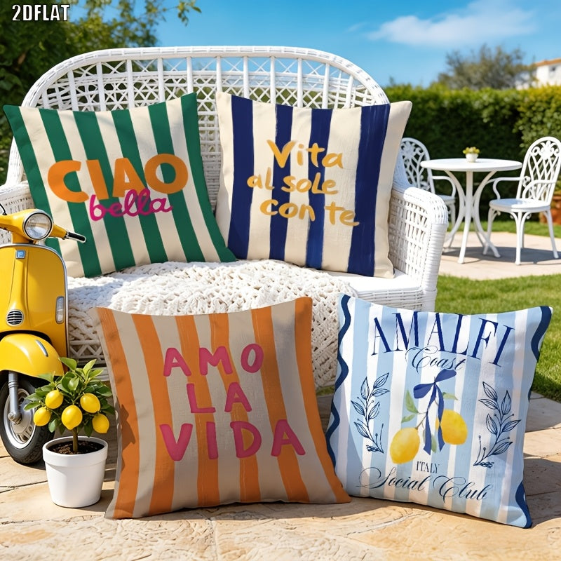 Italian Lemon Pillow Covers (تلبيسات فقط بدون الحشوة)