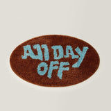 All Day Off Oval Rug