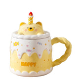 Birthday Cake Ceramic Mug Bunny Cup