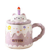 Birthday Cake Ceramic Mug Bunny Cup